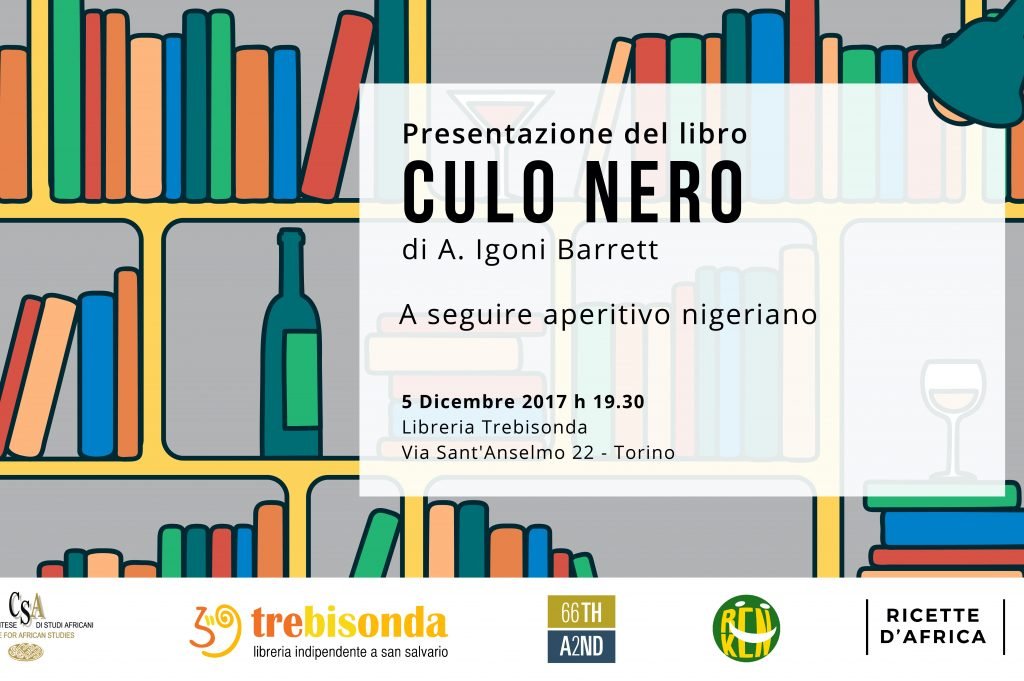 Read more about the article A. Igoni Barrett presenta “Culo Nero” presso Libreria Trebisonda