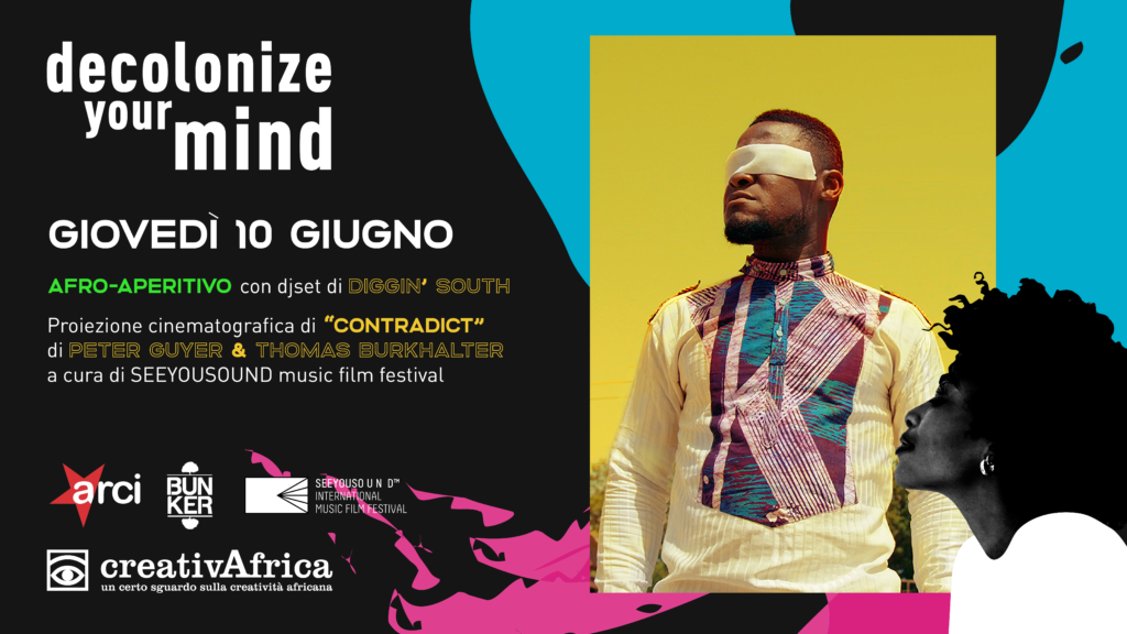 Read more about the article Afro-aperitivo // djset a cura di Damonji aka Diggin’ South // proiezione film musicale CONTRADICT