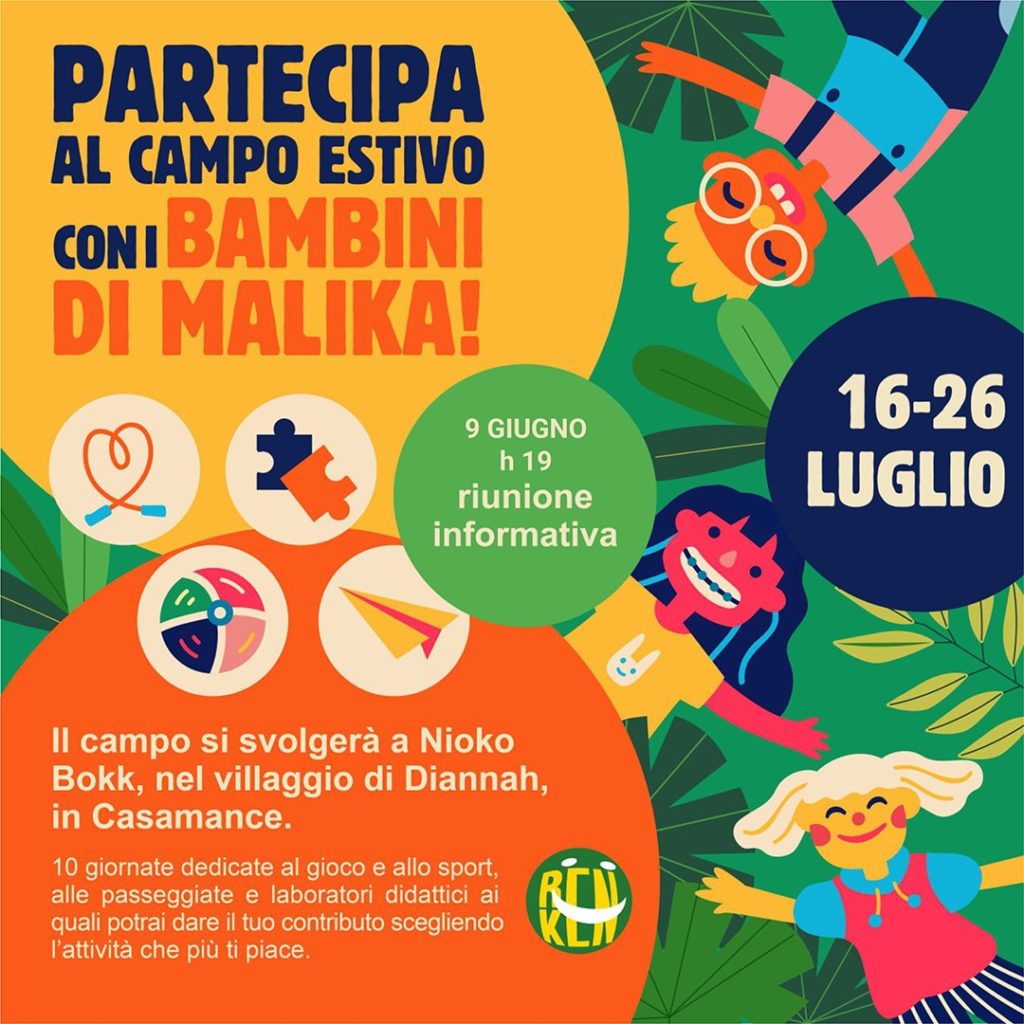 Read more about the article Partecipa al CAMPO ESTIVO con i BAMBINI di Malika!!!